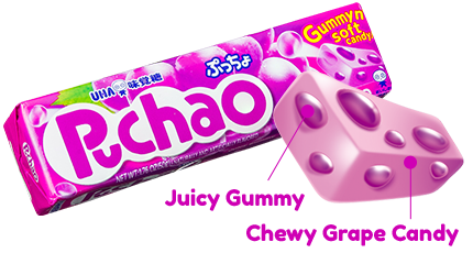 Puchao Stick - Juicy Gummy and Chewy Grape Candy